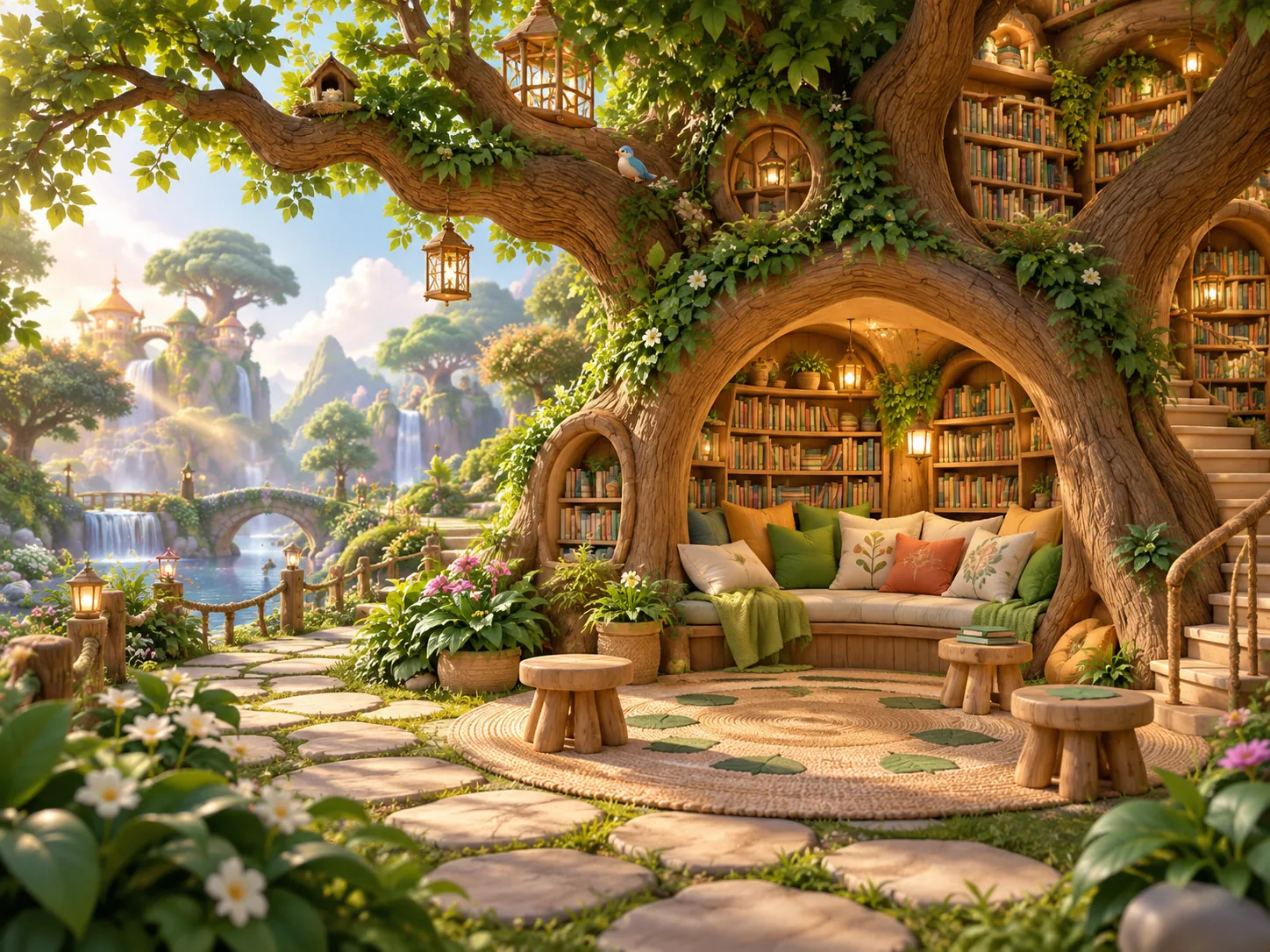 Illustration of Story Corner in Destiny Land